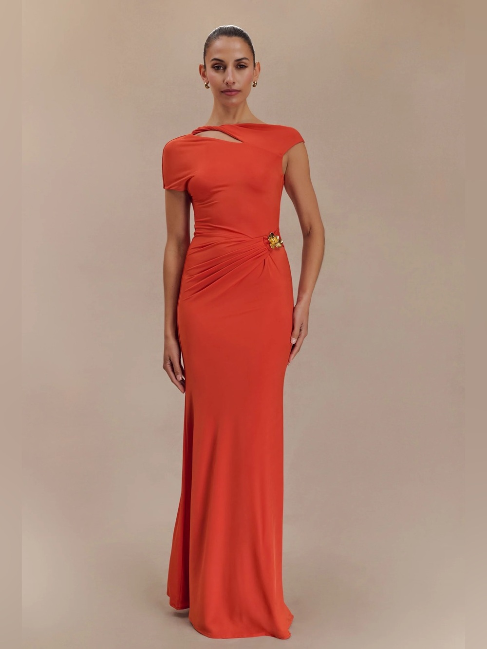 Meshki Kaida Slinky Maxi Dress With Hardware